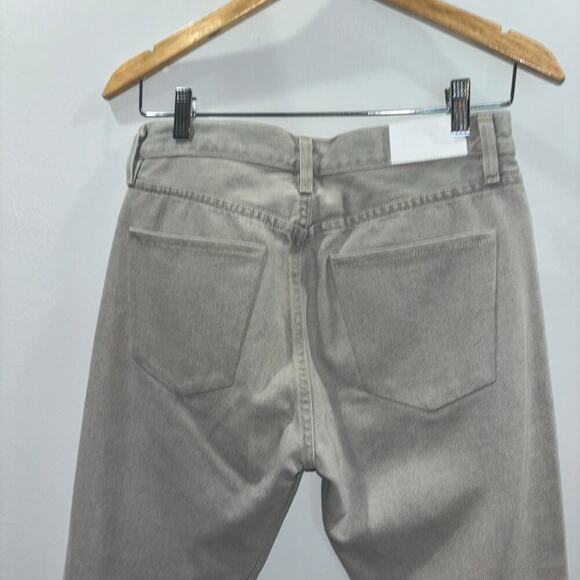 Goldsign Mid Rise Low Slung Straight Leg Relaxed Fit Jeans in Dove Grey Size 24 - Picture 7 of 11